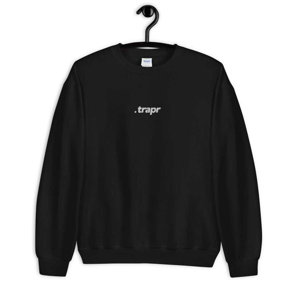 "Trapr Classic White Font" Sweatshirt | trapr clothing | trap & streetwear shop