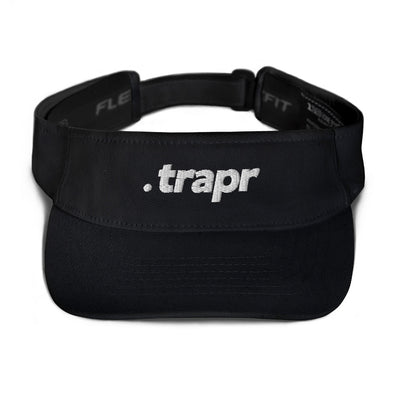 "Trapr Classic White Font" Visor | trapr clothing | trap & streetwear shop