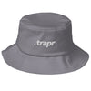 "Trapr Classic White Font" Bucket Hat | trapr clothing | trap & streetwear shop