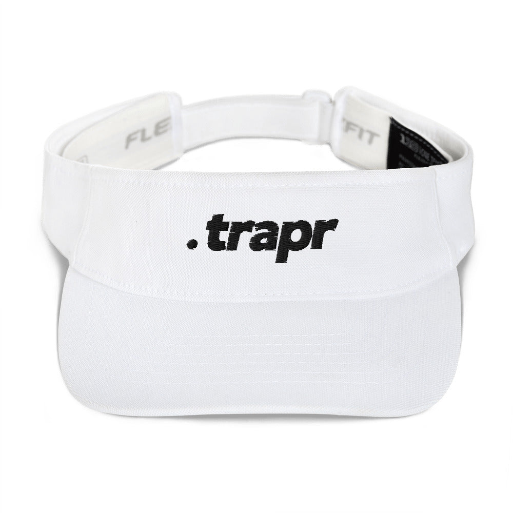 "Trapr Classic Black Font" Visor | trapr clothing | trap & streetwear shop