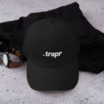"Trapr Classic White Font" Cap | trapr clothing | trap & streetwear shop